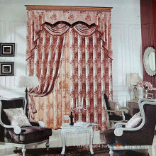 2015 hot sale royal & embroidered luxury curtains with valance